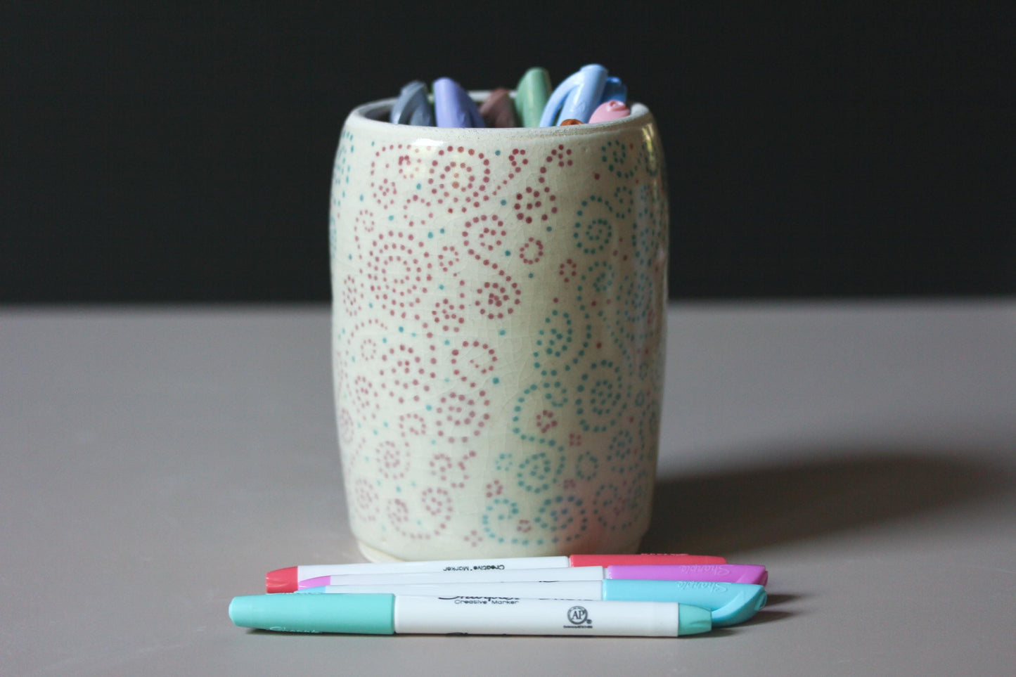 Porcelain Curlicue Lidded Jar – Handmade Ceramic Storage Jar with Sculptural Lid – 9” Tall