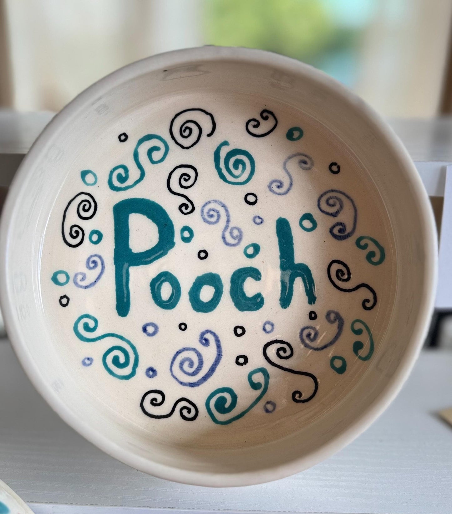 Handmade Ceramic Dog Bowl: 'Good Dog' or 'Pooch' Design