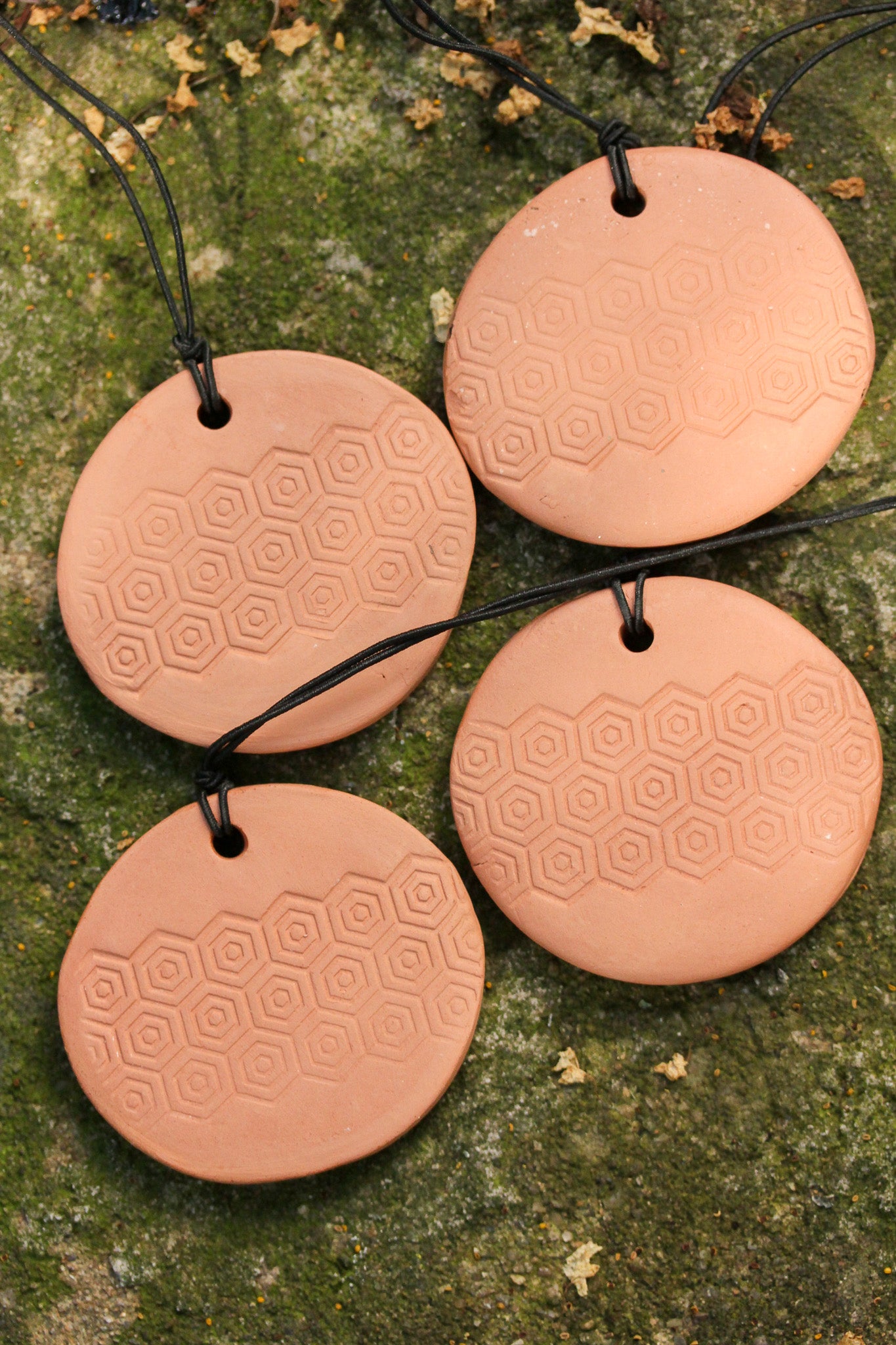 Terra Cotta Essential Oil Diffuser Disk: Hanging Aromatherapy: Passive Diffuser