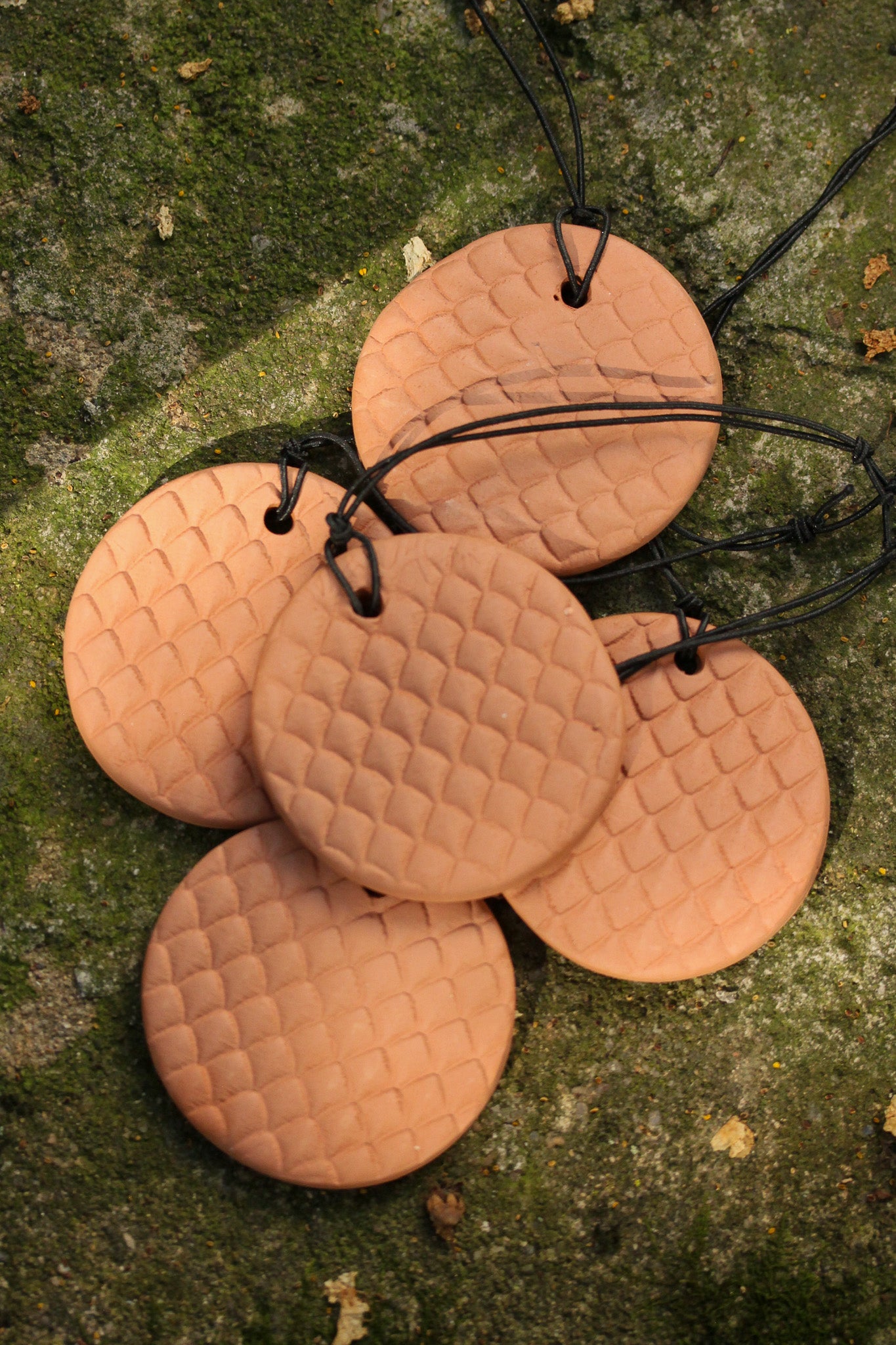 Terra Cotta Essential Oil Diffuser Disk: Hanging Aromatherapy: Passive Diffuser