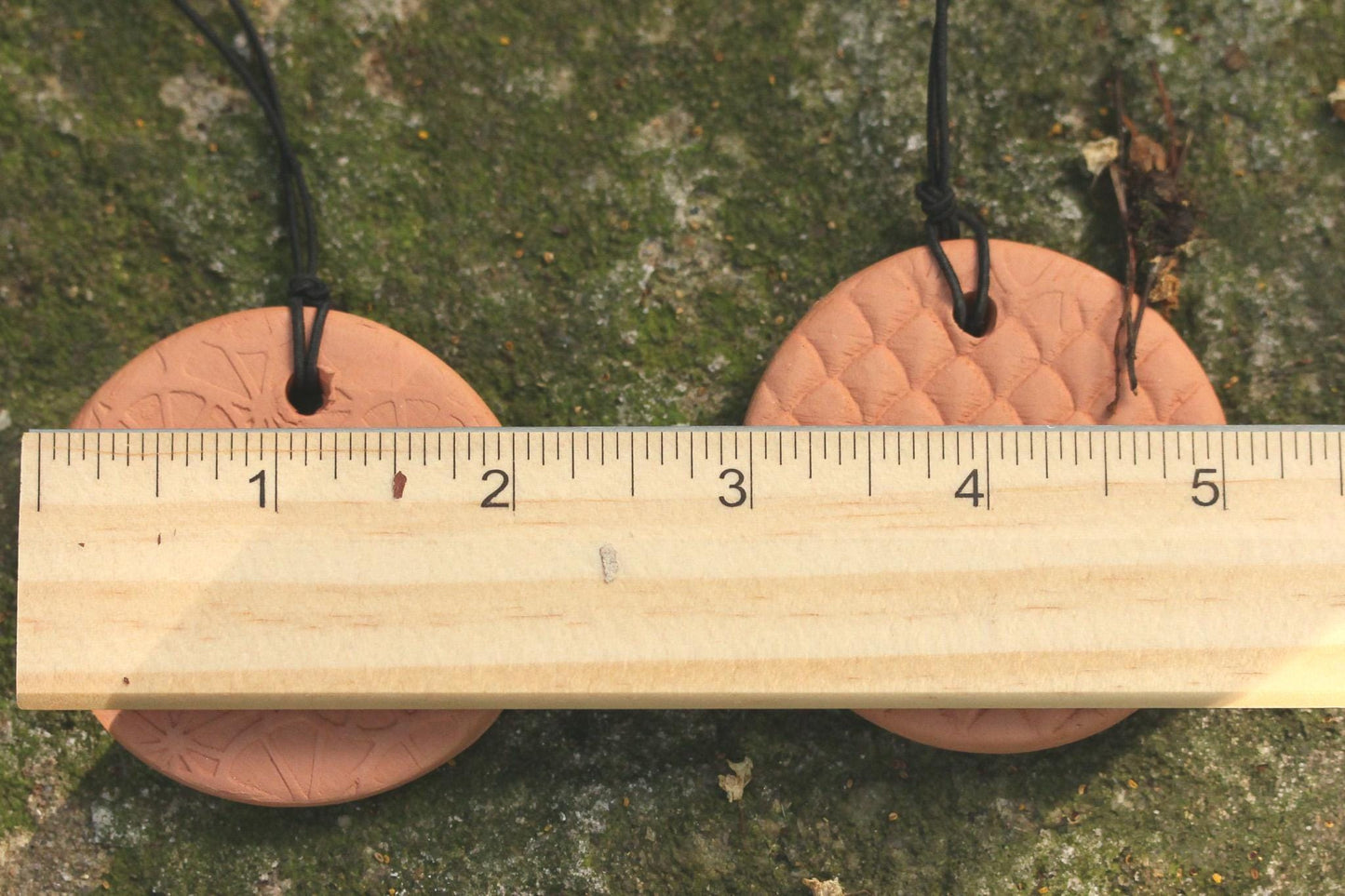 Terra Cotta Essential Oil Diffuser Disk: Hanging Aromatherapy: Passive Diffuser