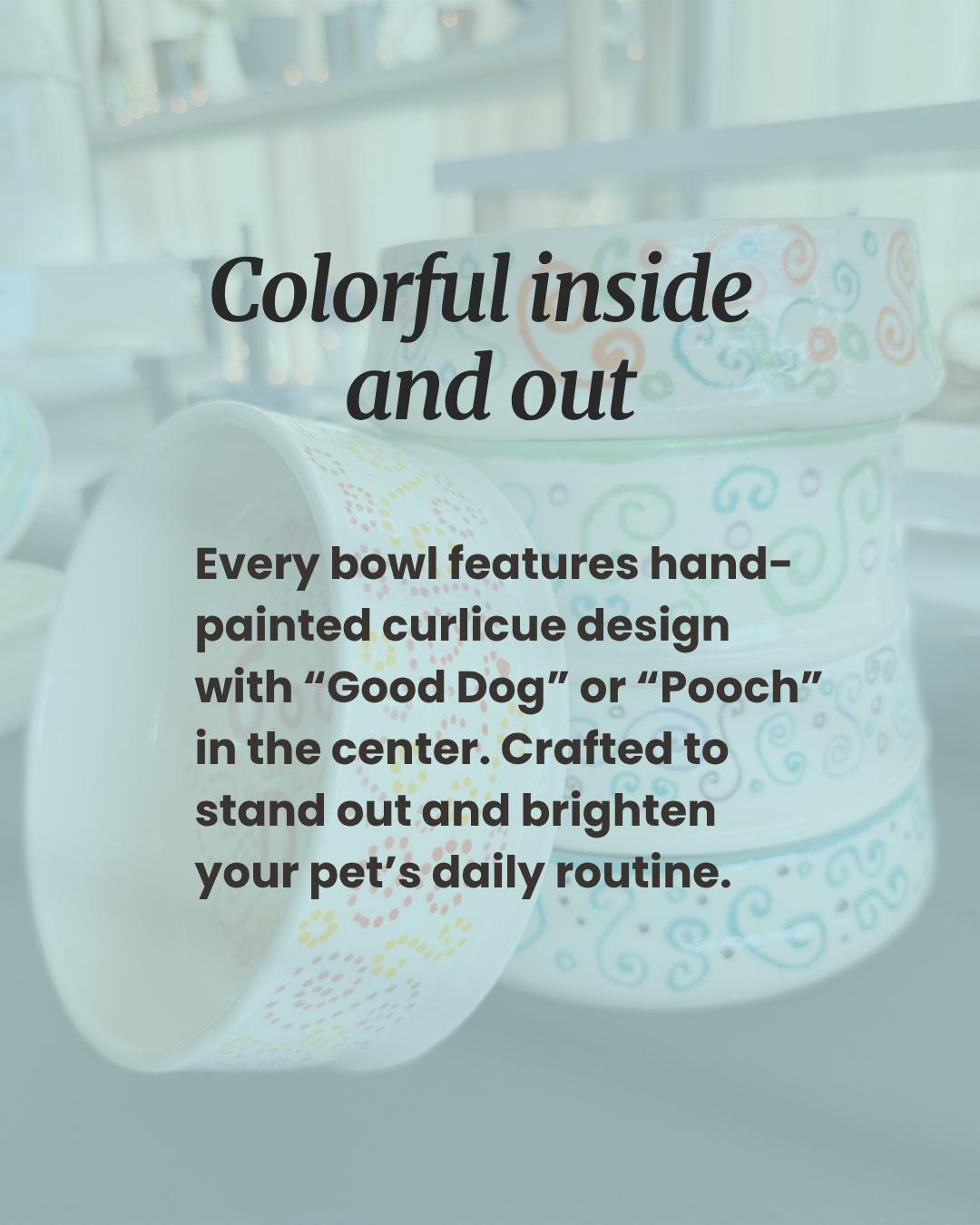Handmade Ceramic Dog Bowl: 'Good Dog' or 'Pooch' Design